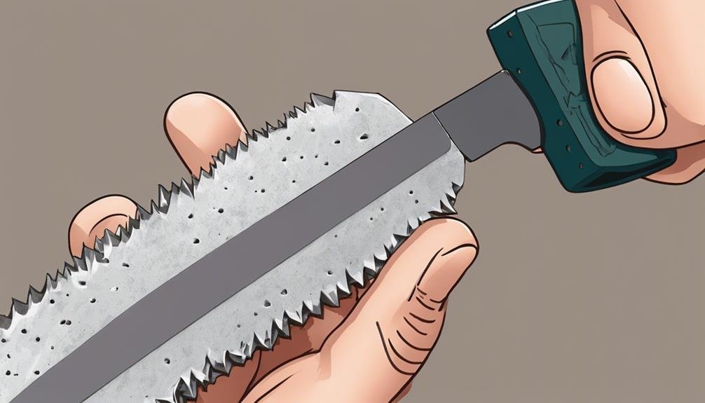 sharpening serrated fishing knives