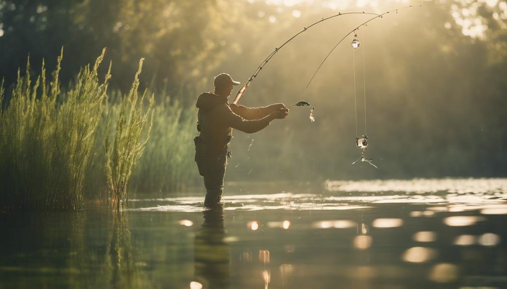 fishing with spinner bait