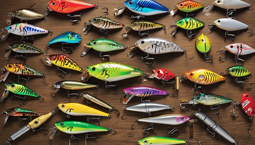 fishing with different lures